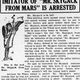 The March 8, 1910 issue of the Tacoma Times has a report on James’ arrest.